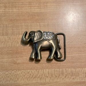 Vintage 1980s Vintage Elephant belt buckle